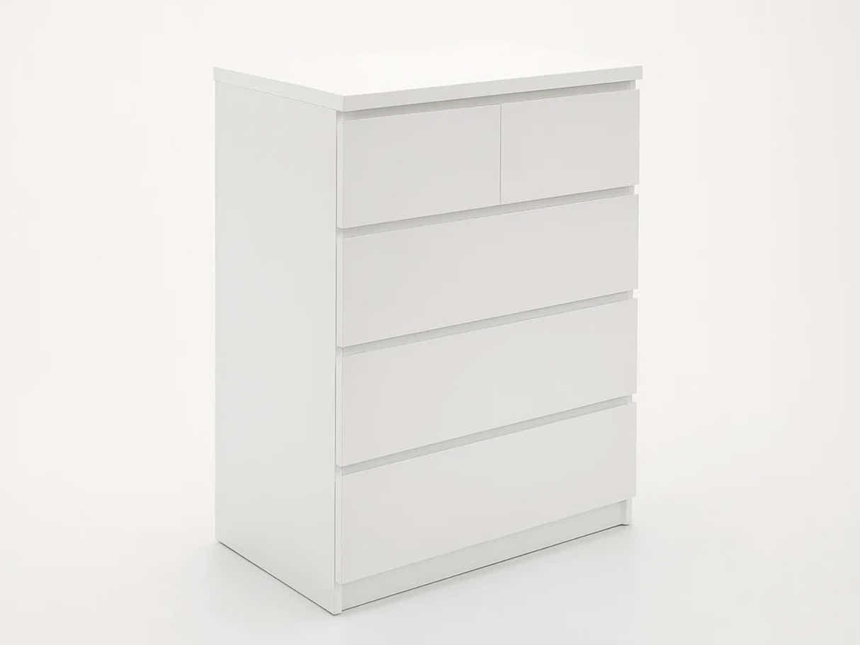 Tiko 5-Drawer Tallboy - White