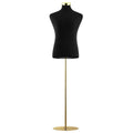DS BD Male Mannequin Torso Dress Form Dummy Manikin Metal Base 165-185cm Black