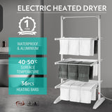 DS BD Maxkon 3 Tier Electric Heated Clothes Dryer Airer Towel Foldable 300W