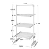 DS BD Maxkon 3 Tier Electric Heated Clothes Dryer Airer Towel Foldable 300W