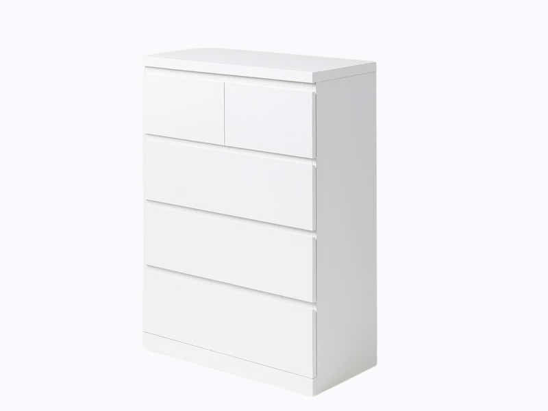 Tiko 5-Drawer Tallboy - White