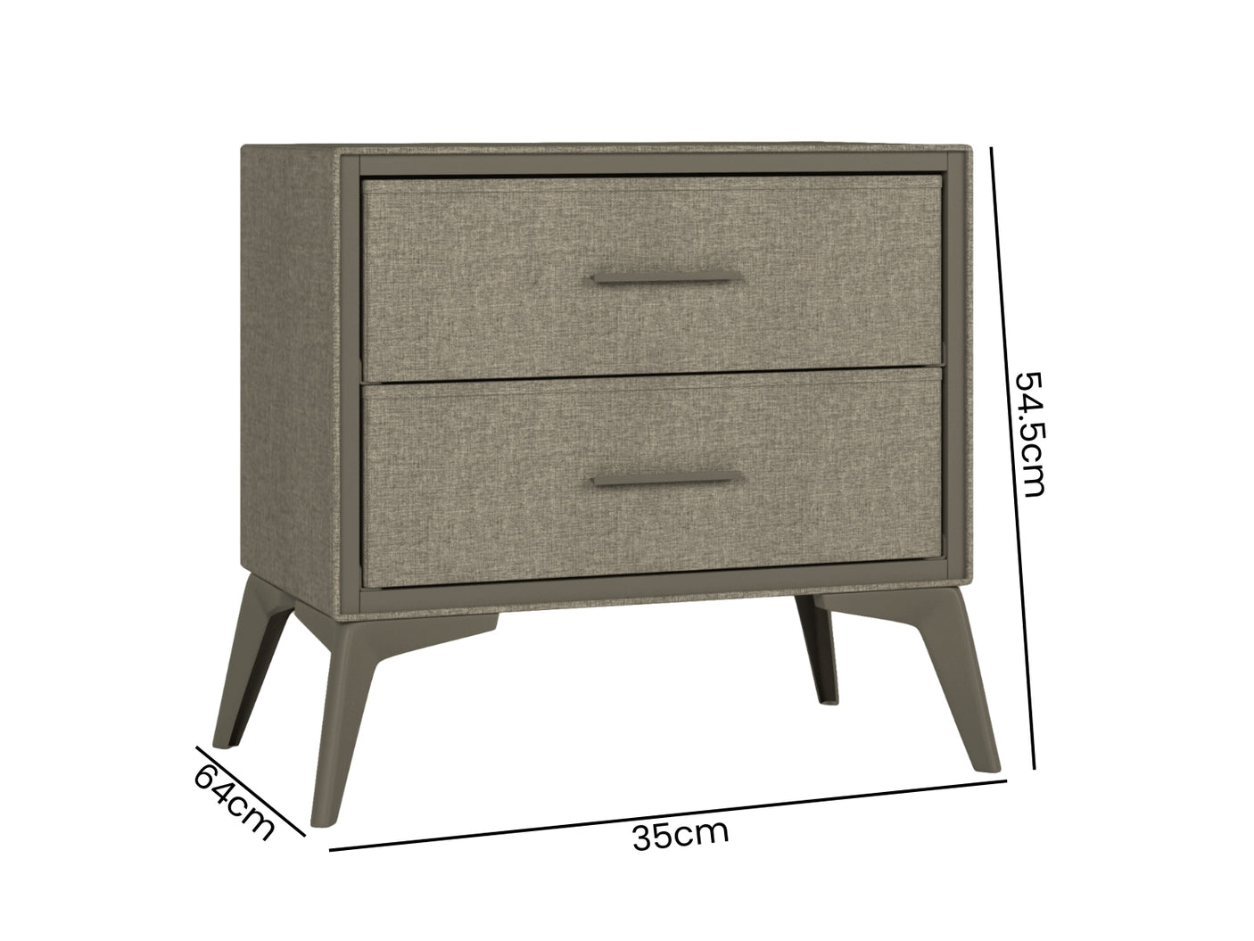 Delani Bedside Table Brown