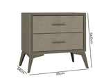 Delani Bedside Table Brown