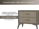 Delani Bedside Table Brown