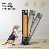 DS BD Maxkon 2000W Carbon Fibre Infrared Heater Instant Heat Remote Control