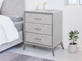 Delani 3-Drawer Chest - Grey