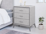 Delani 3-Drawer Chest - Grey
