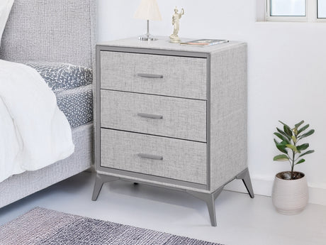 Delani 3 Drawer Chest Grey