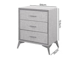 Delani 3-Drawer Chest - Grey