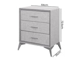 Delani 3-Drawer Chest - Grey