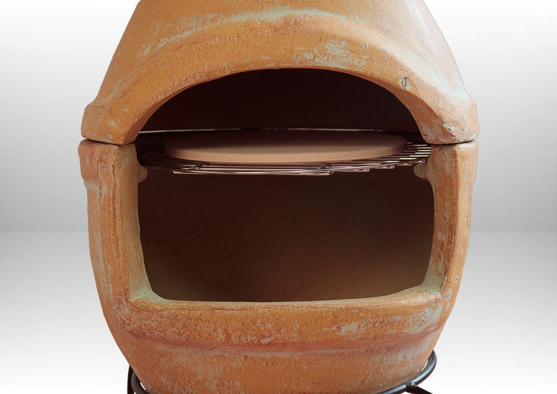 Clay Pizza Oven with Stand & Grill