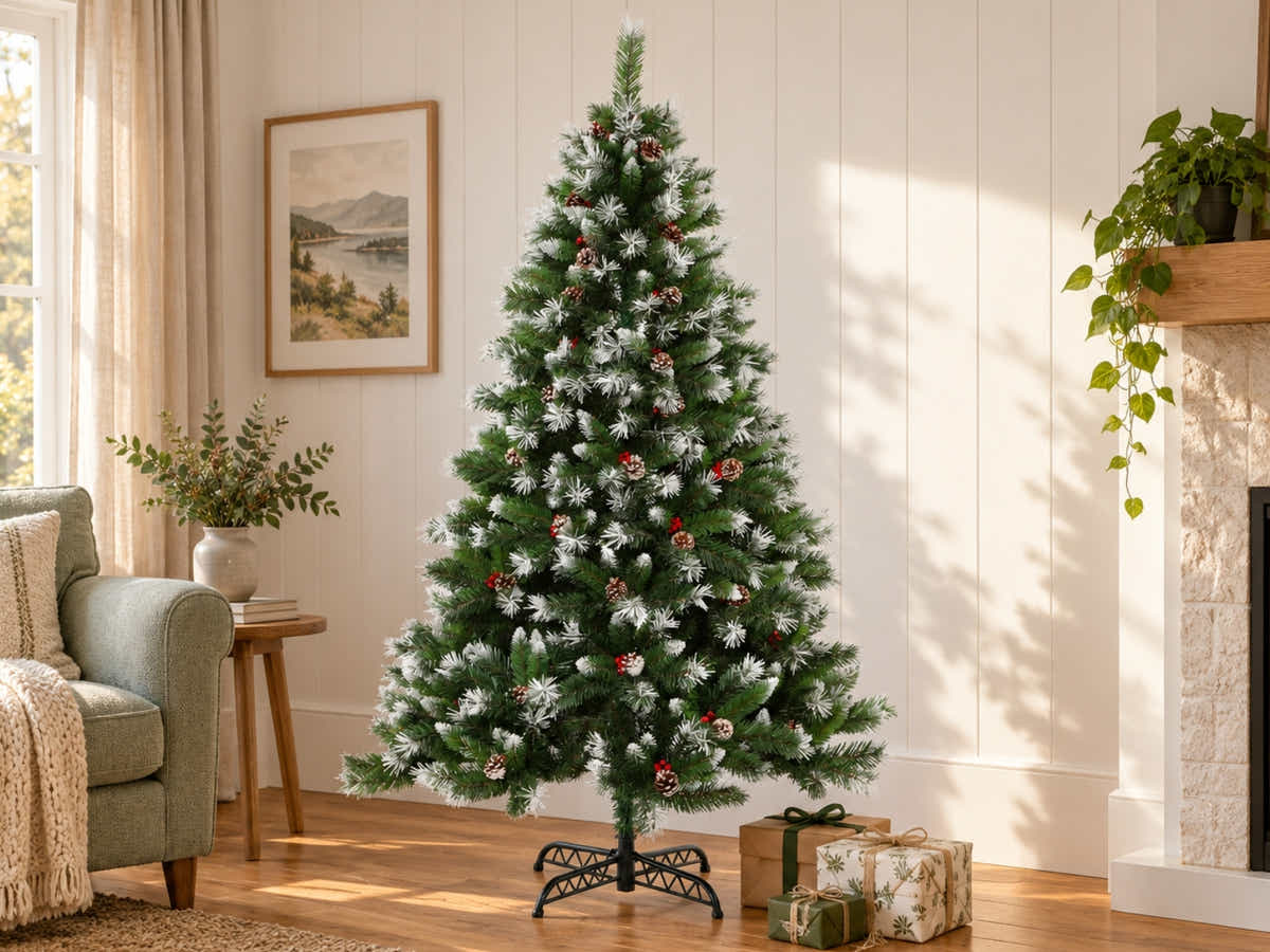 DS Christmas Tree with Red Berry Tips - 5FT/150cm