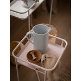 DS BS Modern Loft Metal Side Table Flower Stand Square-Pink