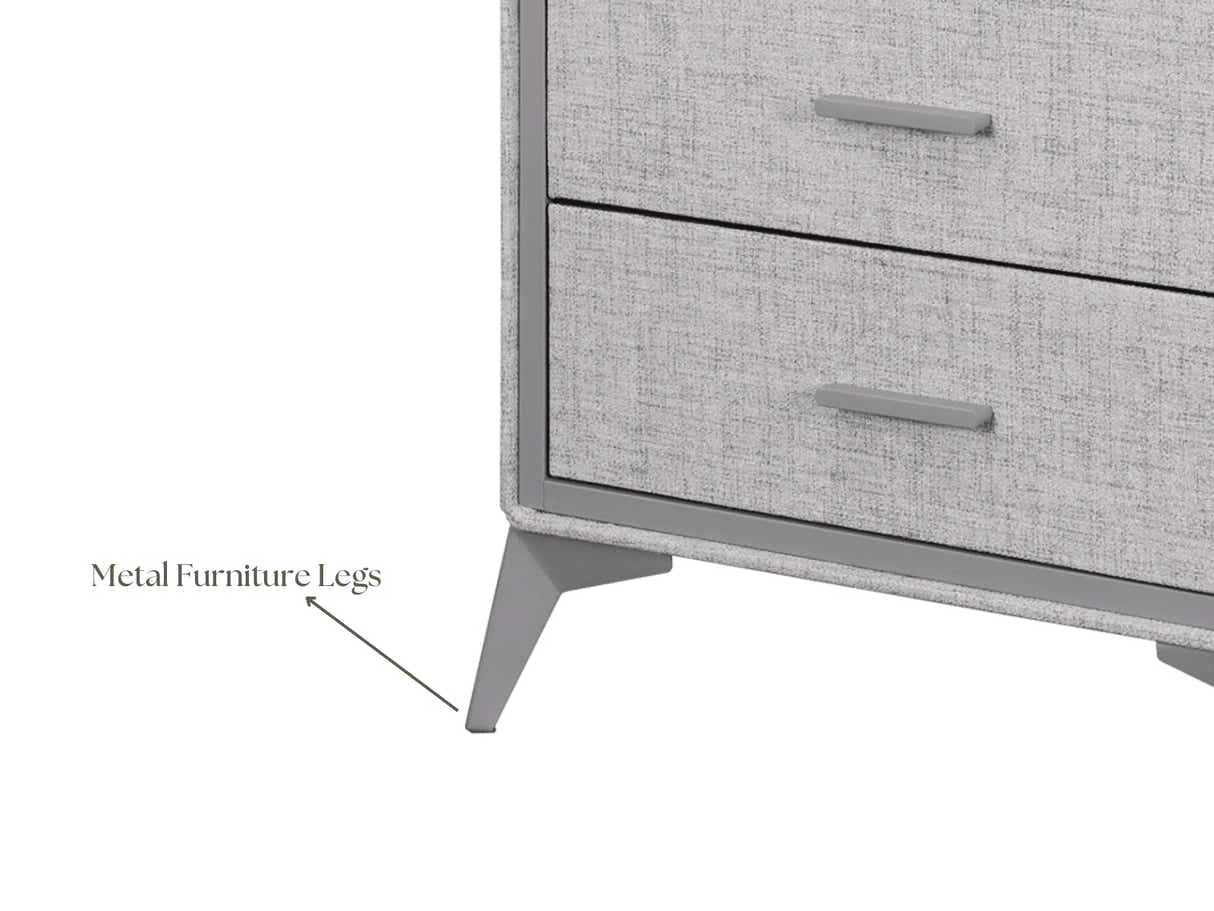 Delani 3-Drawer Chest - Grey
