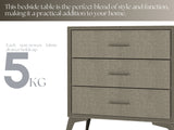 Delani 3 Drawer Chest Brown