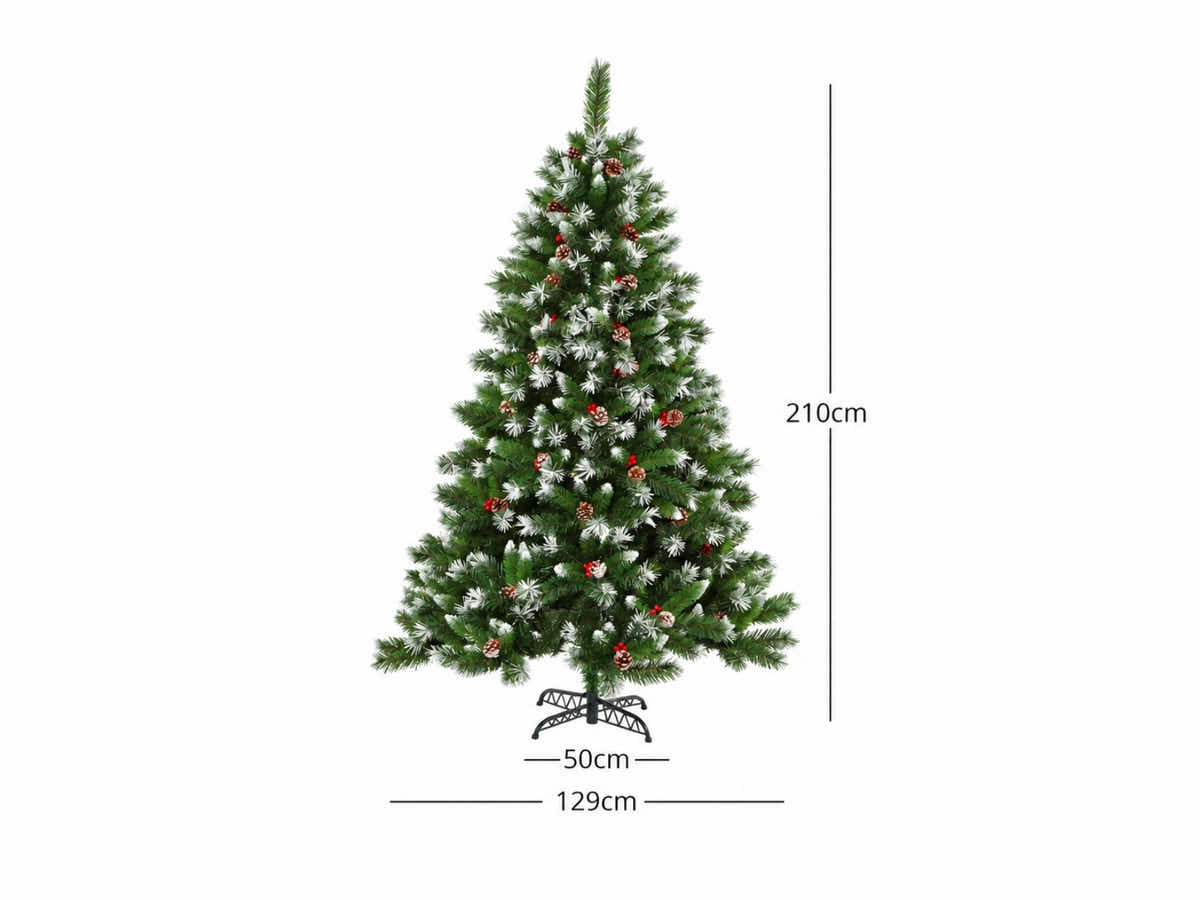 DS Christmas Tree with Red Berries - 7FT/210cm