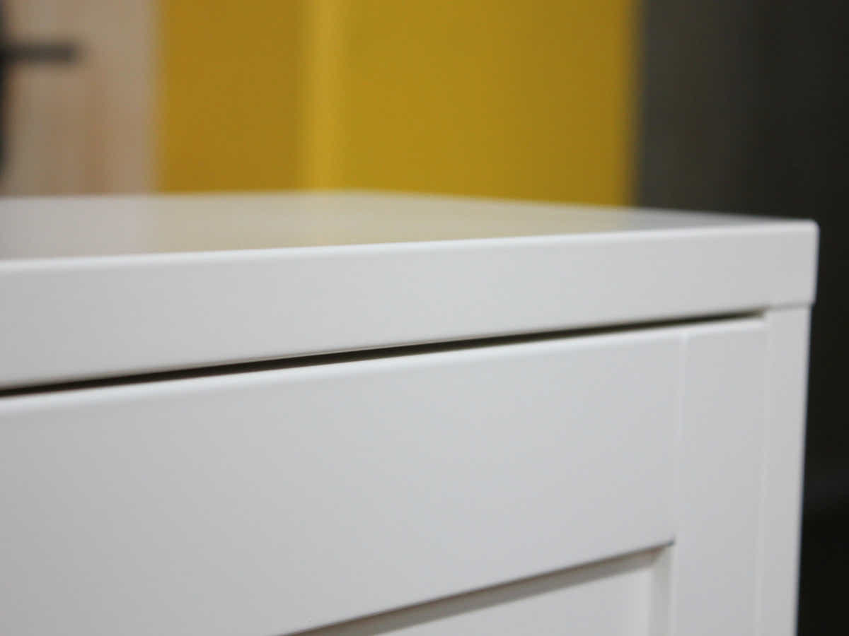 DS Lonna Steel 3-Layer Shoe Cabinet - White