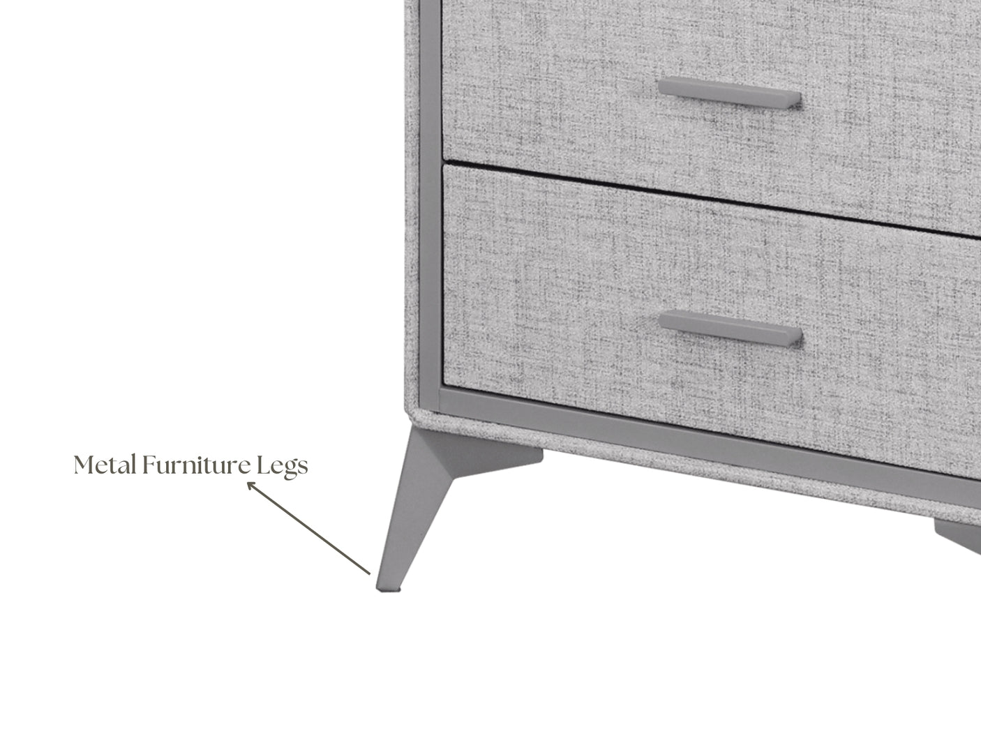 Delani 4 Drawer Chest Grey