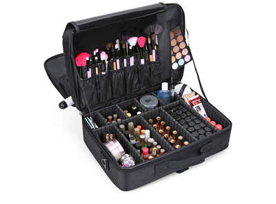 DS BS Portable Adjustable Travel Makeup Organizer Case-L