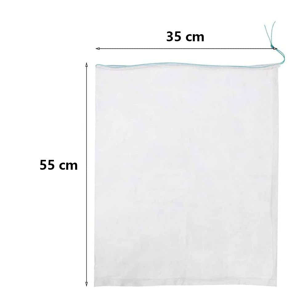 DS BS 20Pcs Fruit Protection Nylon Mesh Net Bags with Drawstring-XL