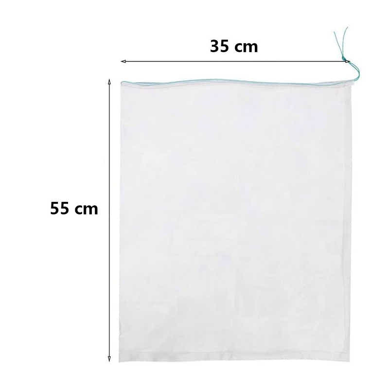 DS BS 20Pcs Fruit Protection Nylon Mesh Net Bags with Drawstring-XL