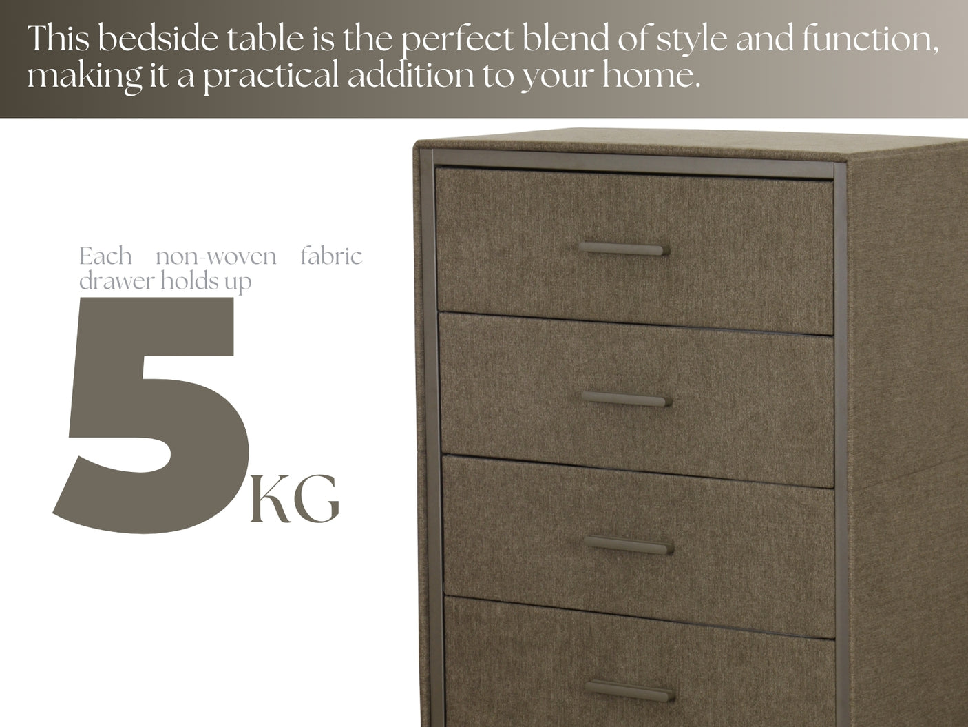 Delani 4 Drawer Chest Brown