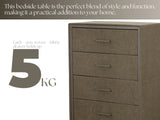 Delani 4 Drawer Chest Brown