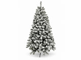 DS Christmas Tree Flocked Tips with Lights - 6Ft/180cm
