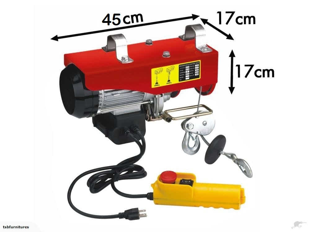 400/800kg Electric Hoist Winch with Lifting Cable