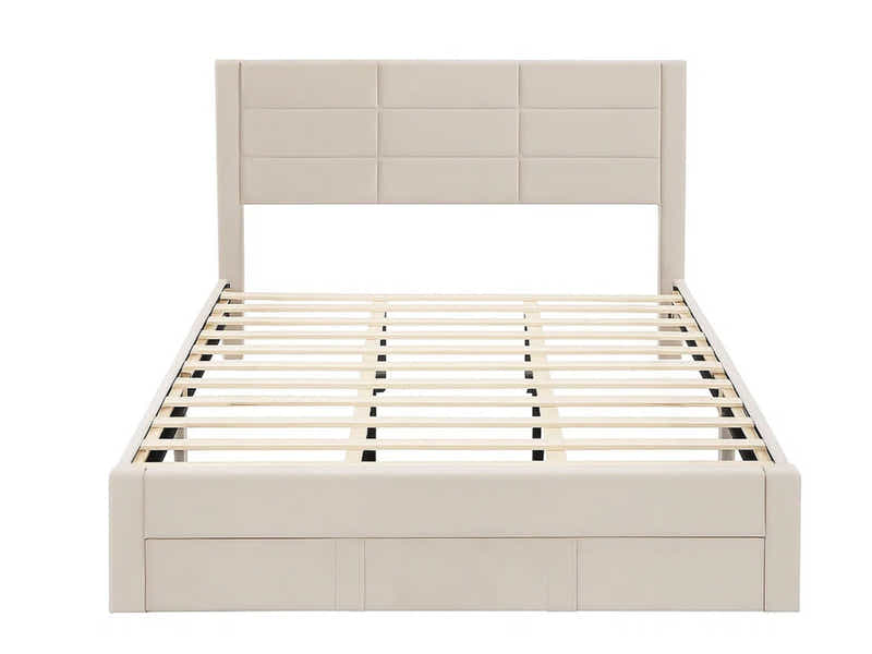 Hernan Bed Frame with Drawer - King
