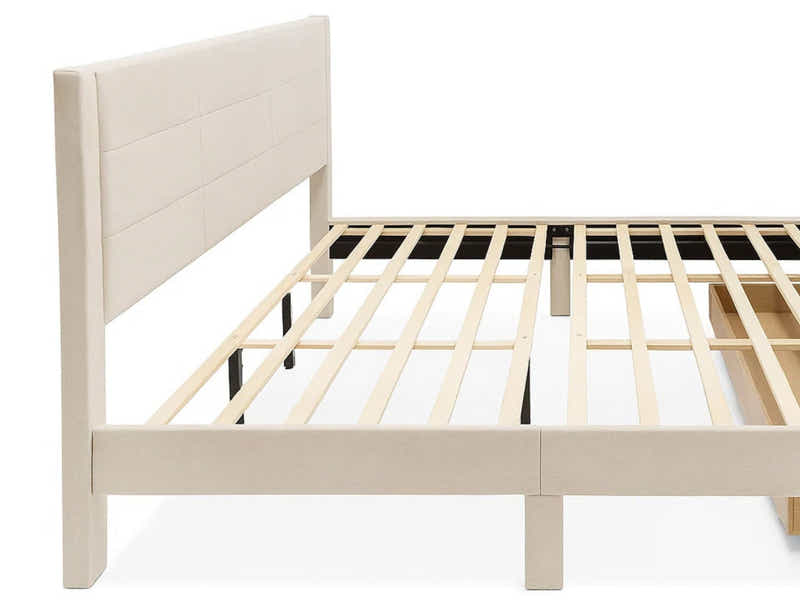 Hernan Bed Frame with Drawer - King