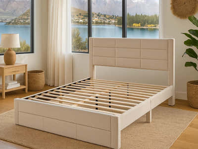 Hernan Bed Frame with Drawer - Queen