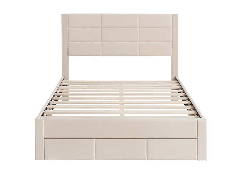 Hernan Bed Frame with Drawer - Queen