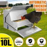 DS BD 10L Auto Chicken Feeder Automatic Poultry Food Feeding Treadle Spillproof