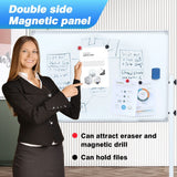 DS BD Double Sided Magnetic Whiteboard Mobile White Board Dry Adjustable Height