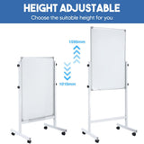 DS BD Double Sided Interactive Whiteboard Mobile White Board Dry Stand 60cmx90cm