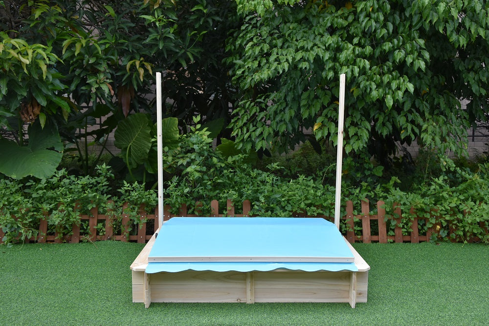 Wooden Sandpit With Canopy Wsb-1150