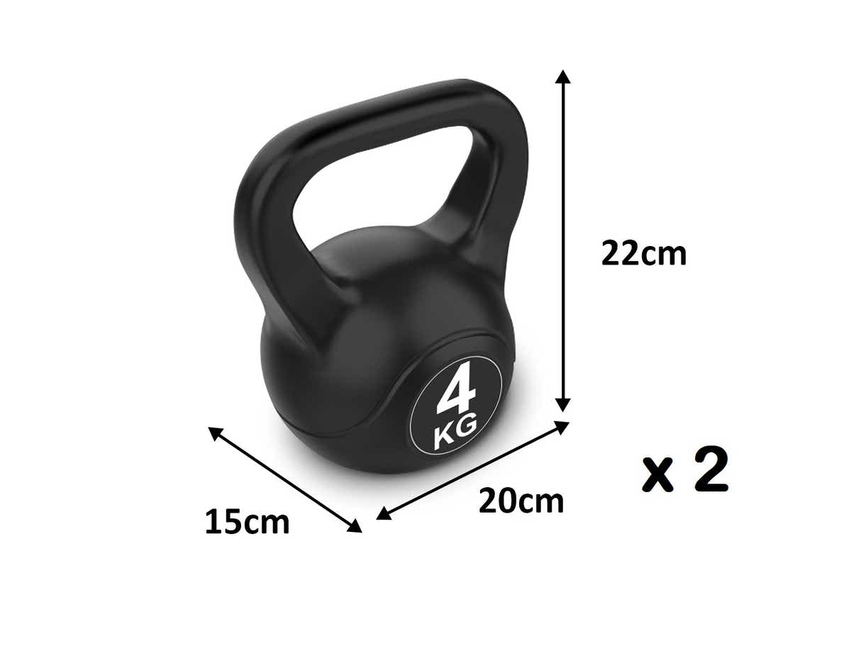 Cement Kettlebell 4kg - Set of 2