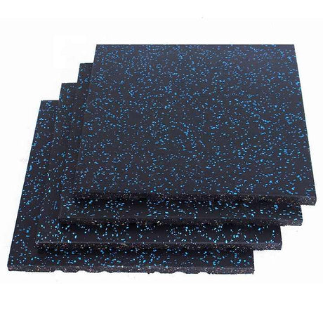 DS BS 4 Pack Heavy-Duty Interlocking Rubber Gym Floor Mats – 50×50×2.5CM