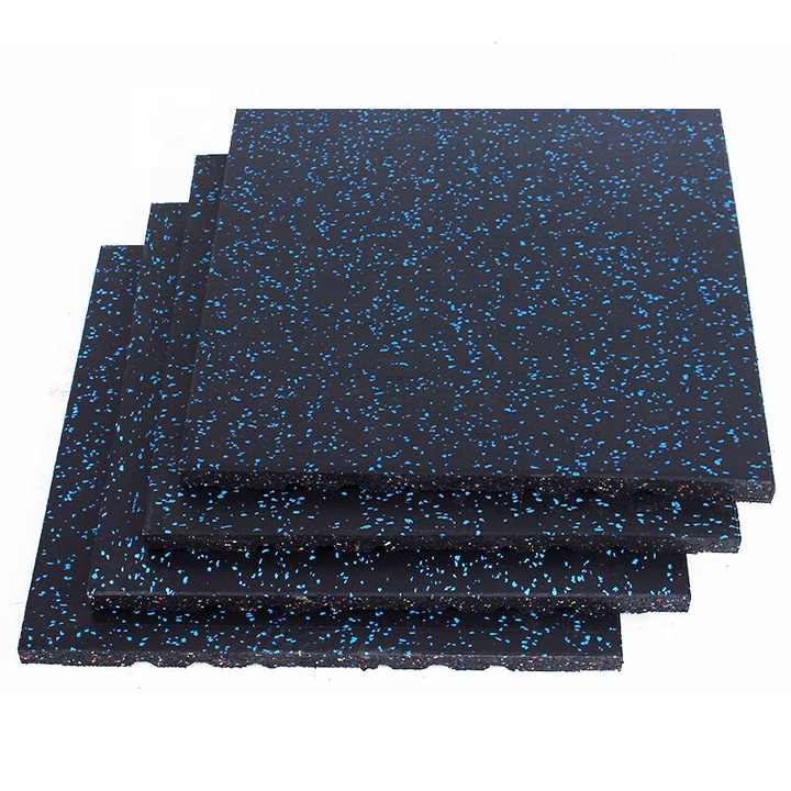 DS BS 4 Pack Heavy-Duty Interlocking Rubber Gym Floor Mats – 50×50×2.5CM