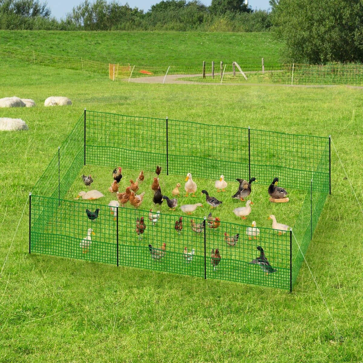 DS BD Chicken Fence Poultry Runs Coop Farm Pen Mesh Cage Net 1.15m x 30m