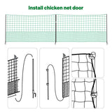 DS BD Chicken Fence Poultry Runs Coop Farm Pen Mesh Cage Net 1.15m x 30m