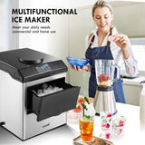 DS BD 22kg Ice Maker Cold Water Dispenser 2 In 1 Bullet Cube Making Countertop