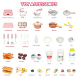 DS BD Pretend Kitchen Play Role Cooking Toys Set Kids Plastic 41 PCS Accessories
