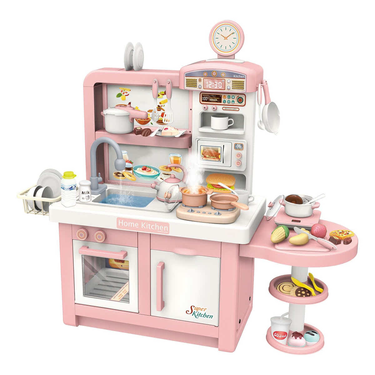 DS BD Pretend Kitchen Play Role Cooking Toys Set Kids Plastic 41 PCS Accessories