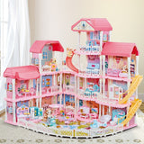 DS BD Doll House Dream Playhouses Toys Dollhouse Music 14 Rooms 4 Stories 93cm