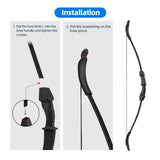 DS BD 20lbs Recurve Bow Arrow Set Archery Hunting Target Shooting Handed Black