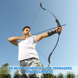 DS BD 40lbs Recurve Bow Arrow Set Archery Hunting Target Shooting Handed Black
