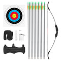 DS BD 40lbs Recurve Bow Arrow Set Archery Hunting Target Shooting Handed Black