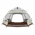 DS BD 4 Man Beach Tent Shelter Camping Pop Up Outdoor 240x240x135cm Creamy White